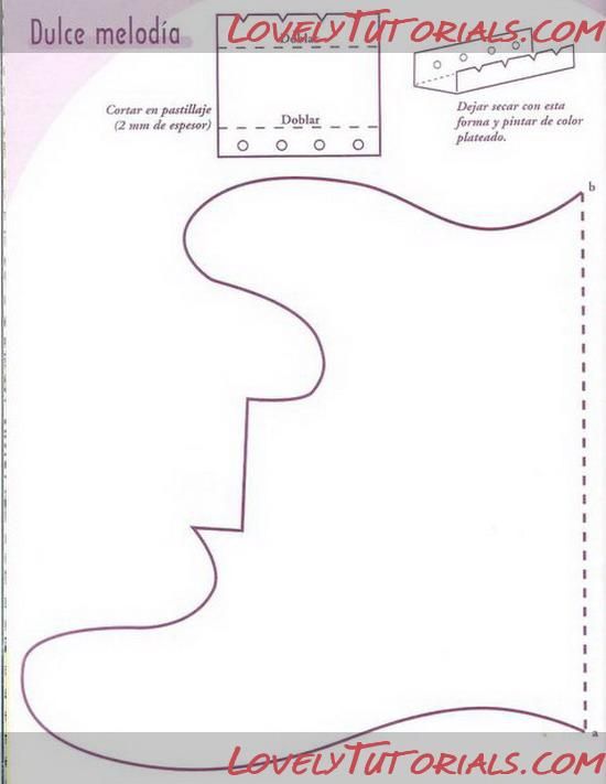 Electric Guitar Cake Template Printable