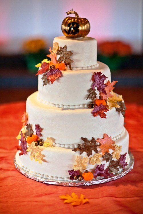 Fall Wedding Cake Fall Wedding Cake