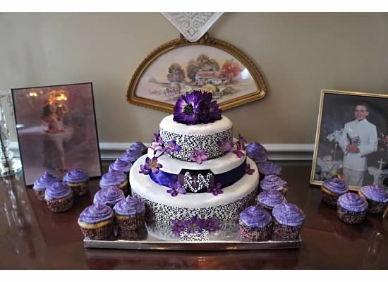 Purple Bridal Shower Cake Purple Bridal Shower Cake