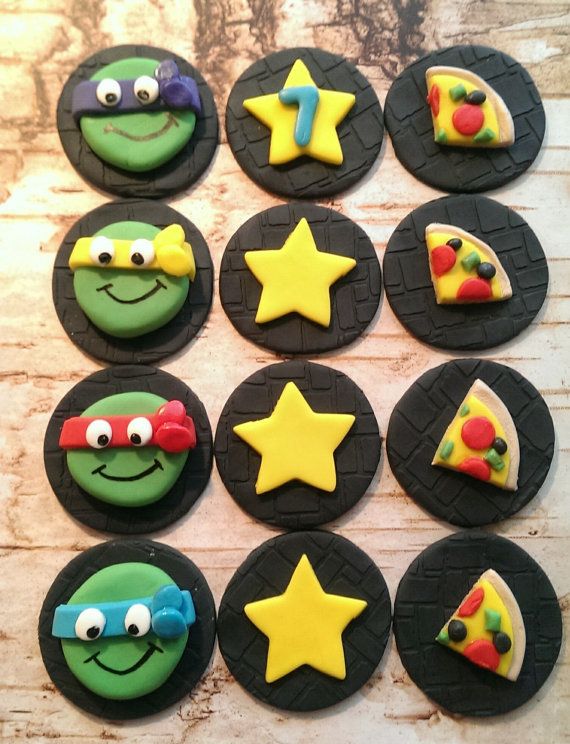 ninja turtle cookie cake