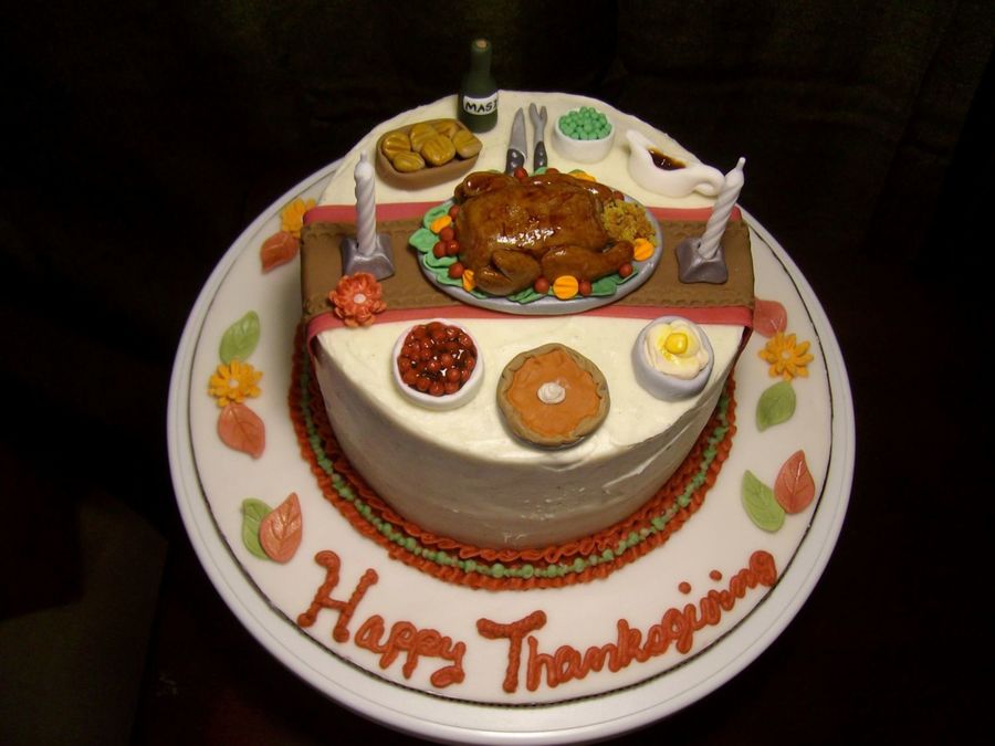 Thanksgiving Dinner Cake Thanksgiving Dinner Cake