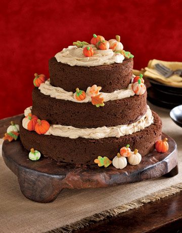 Tiered Pumpkin Spice Cake Recipe Tiered Pumpkin Spice Cake Recipe