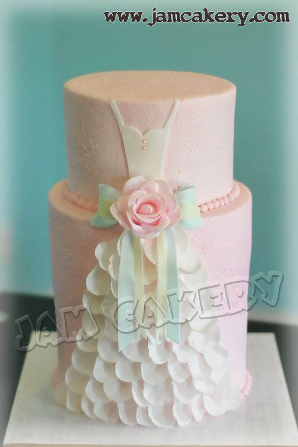 Wedding Dress Bridal Shower Cake Wedding Dress Bridal Shower Cake