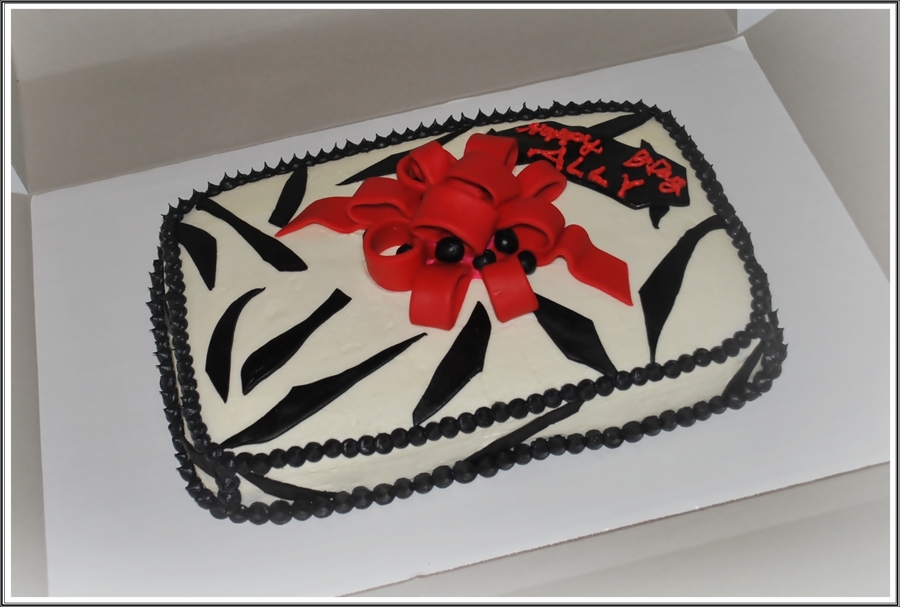 Zebra Sheet Cake Zebra Sheet Cake