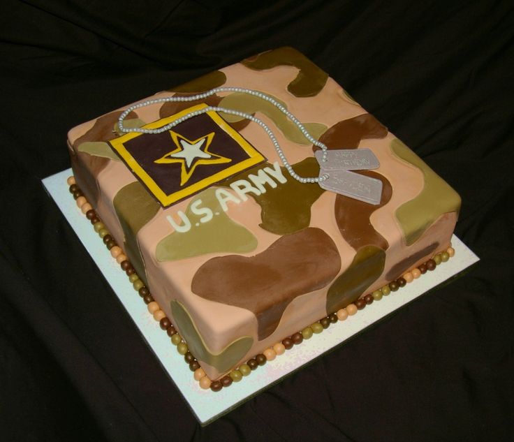 Army Military Birthday Cake