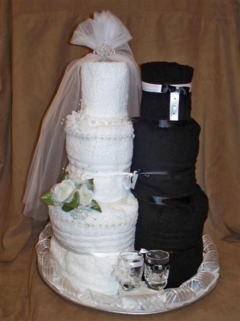 Bridal Shower Towel Wedding Cake Bridal Shower Towel Wedding Cake