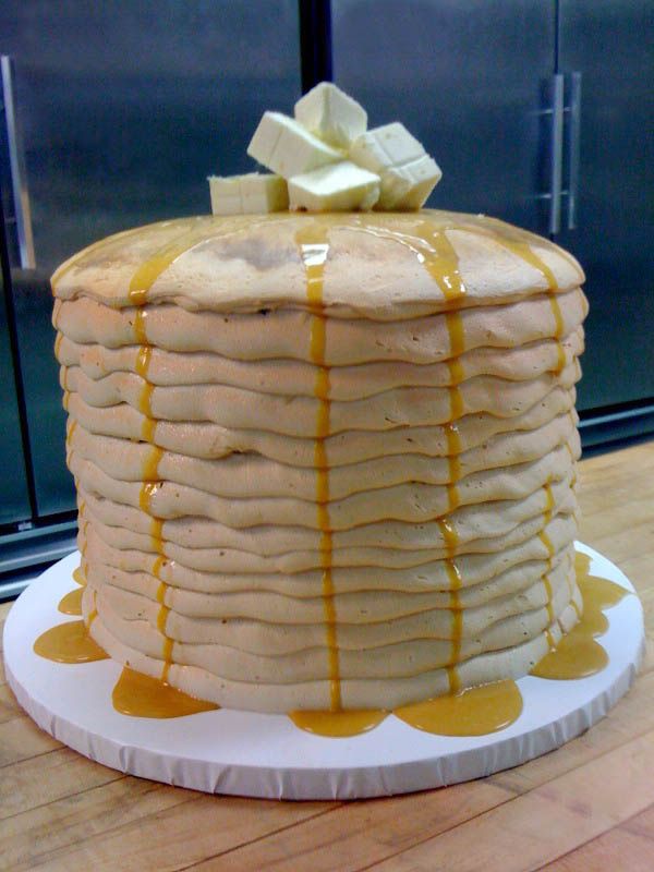 Cake That Looks Like Stack of Pancakes Cake That Looks Like Stack of Pancakes