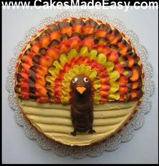 Easy Thanksgiving Turkey Cake Easy Thanksgiving Turkey Cake