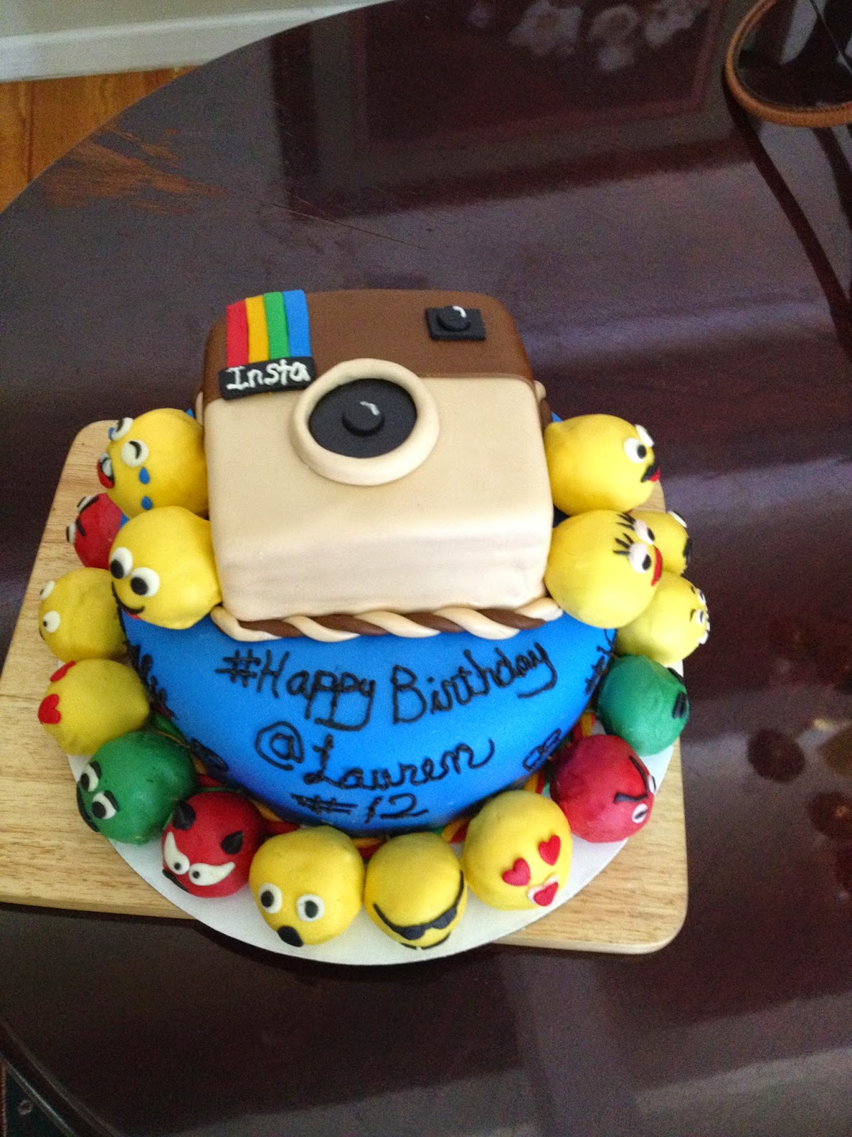 Emoji Birthday Cake