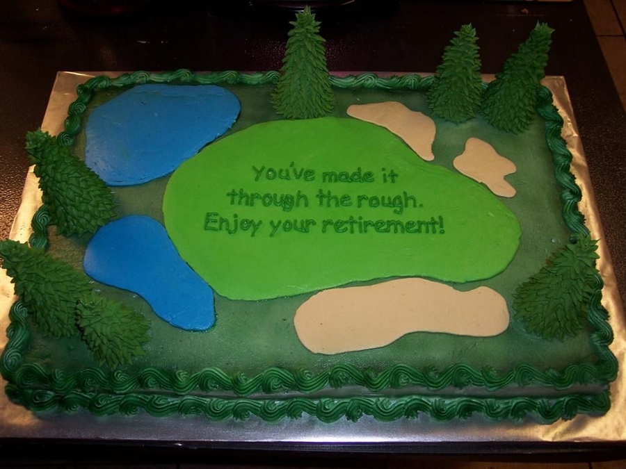 Golf Retirement Cake Ideas Golf Retirement Cake Ideas