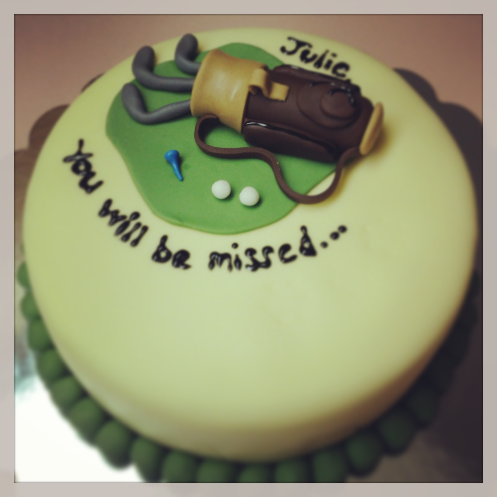 Golf Retirement Cake Golf Retirement Cake
