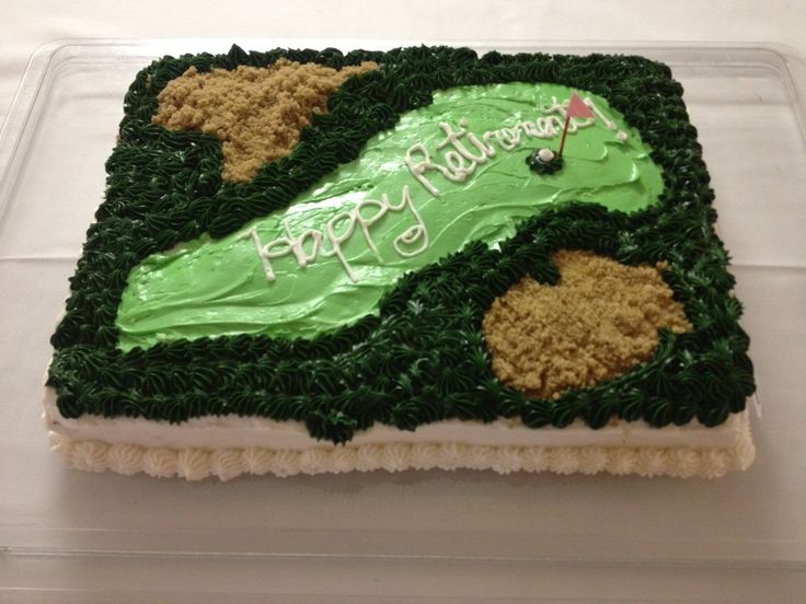 Golf Retirement Cake Golf Retirement Cake