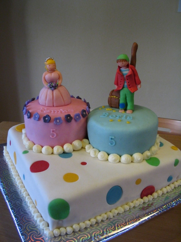 Happy Birthday Cake Boy and Girl Twins Happy Birthday Cake Boy and Girl Twins