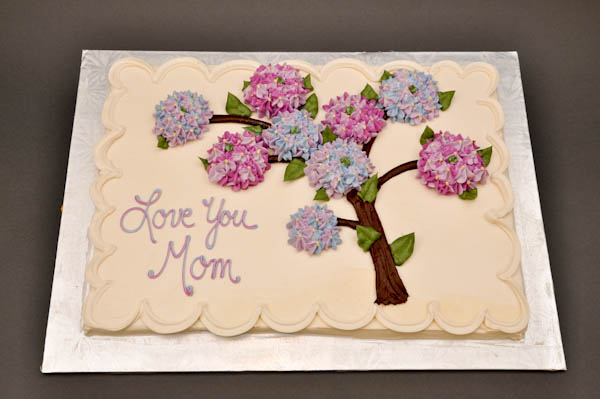 Hydrangea Sheet Cake Birthday Hydrangea Sheet Cake Birthday