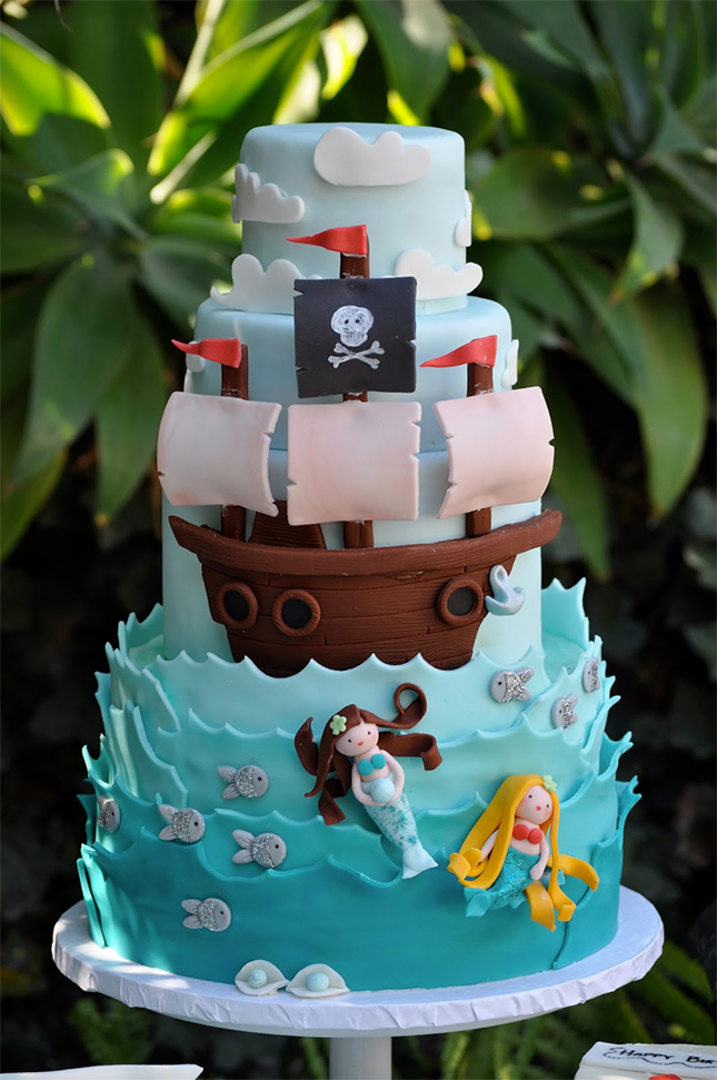 Mermaid Pirate Birthday Cake Mermaid Pirate Birthday Cake