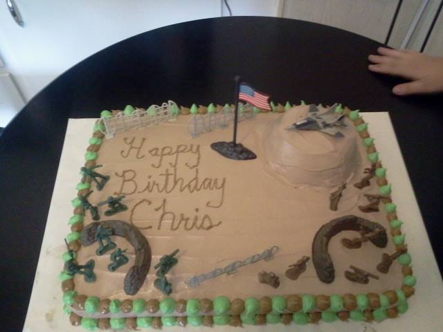 Military Birthday Cake