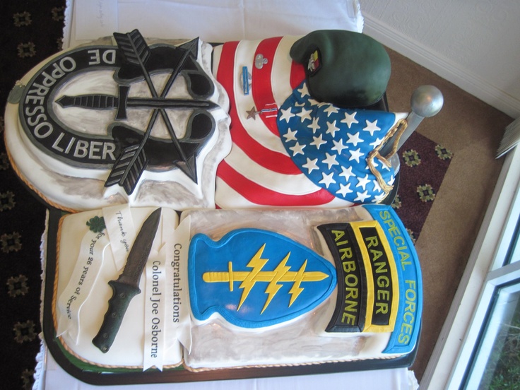 Military Retirement Cake Ideas