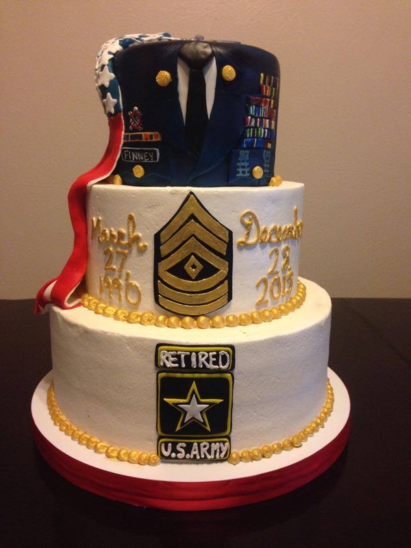 Military Retirement Party Cake Ideas