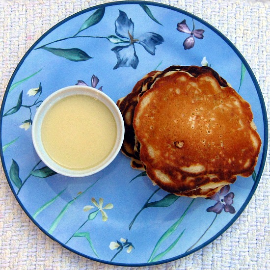 Pineapple Pancakes with Coconut Sauce Pineapple Pancakes with Coconut Sauce