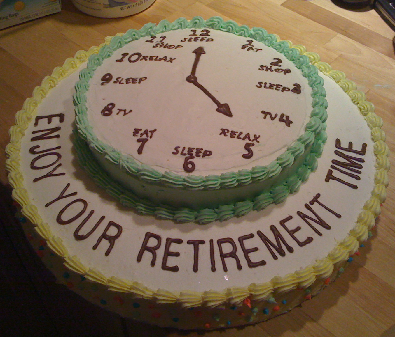 Retirement Clock Cake