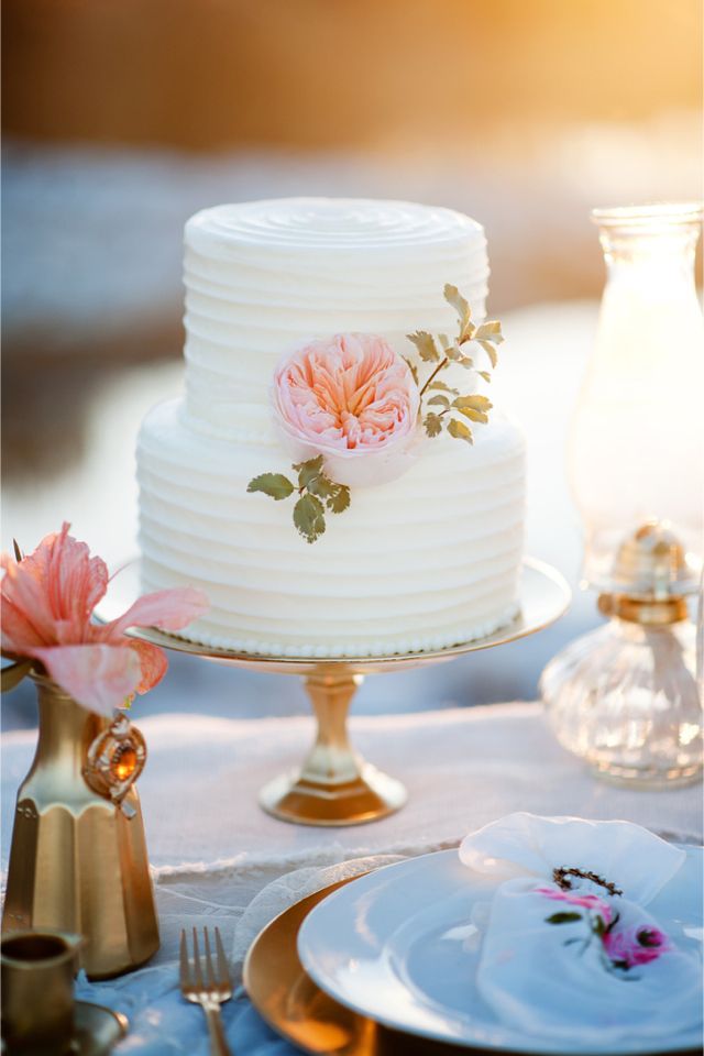 Simple Buttercream Wedding Cake Simple Buttercream Wedding Cake