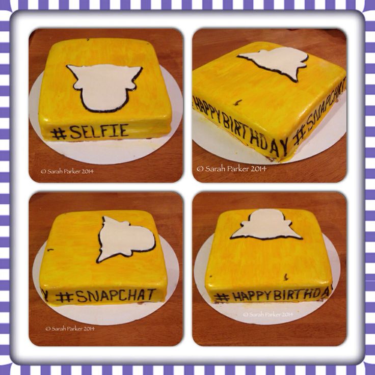 Snapchat Birthday Cake