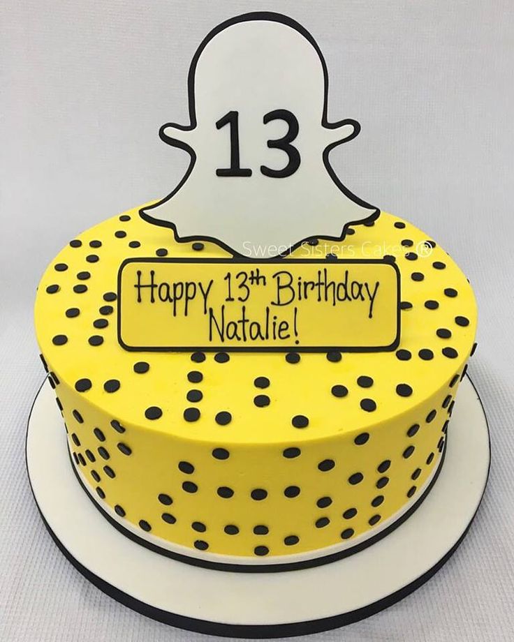 Snapchat Birthday Cake