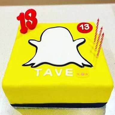 Snapchat Birthday Cake