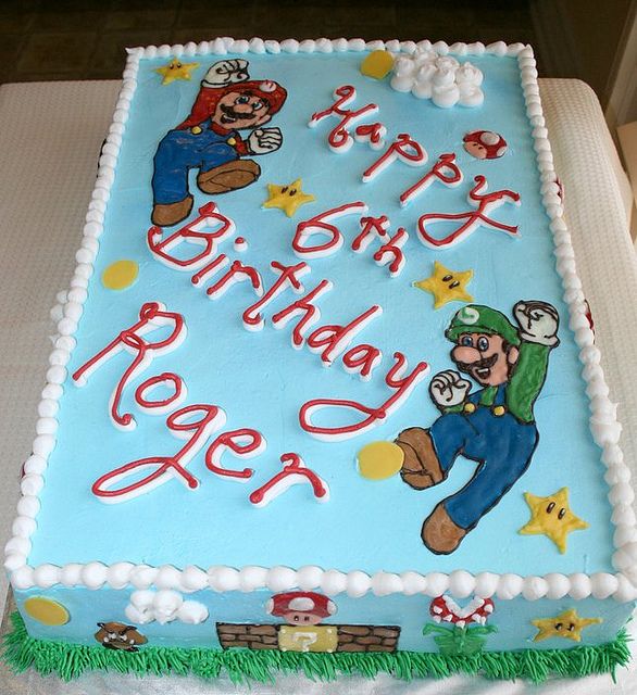 Super Mario Bros Birthday Cake Super Mario Bros Birthday Cake