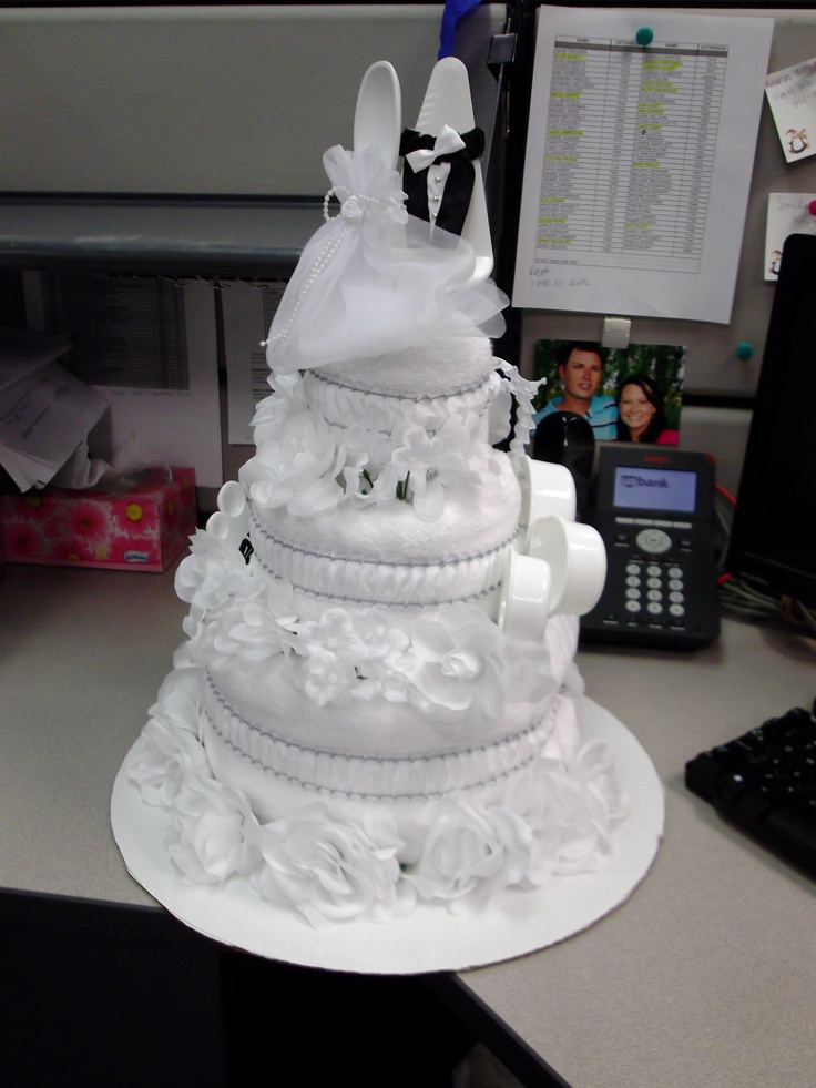Wedding Cake Made with Towels Wedding Cake Made with Towels