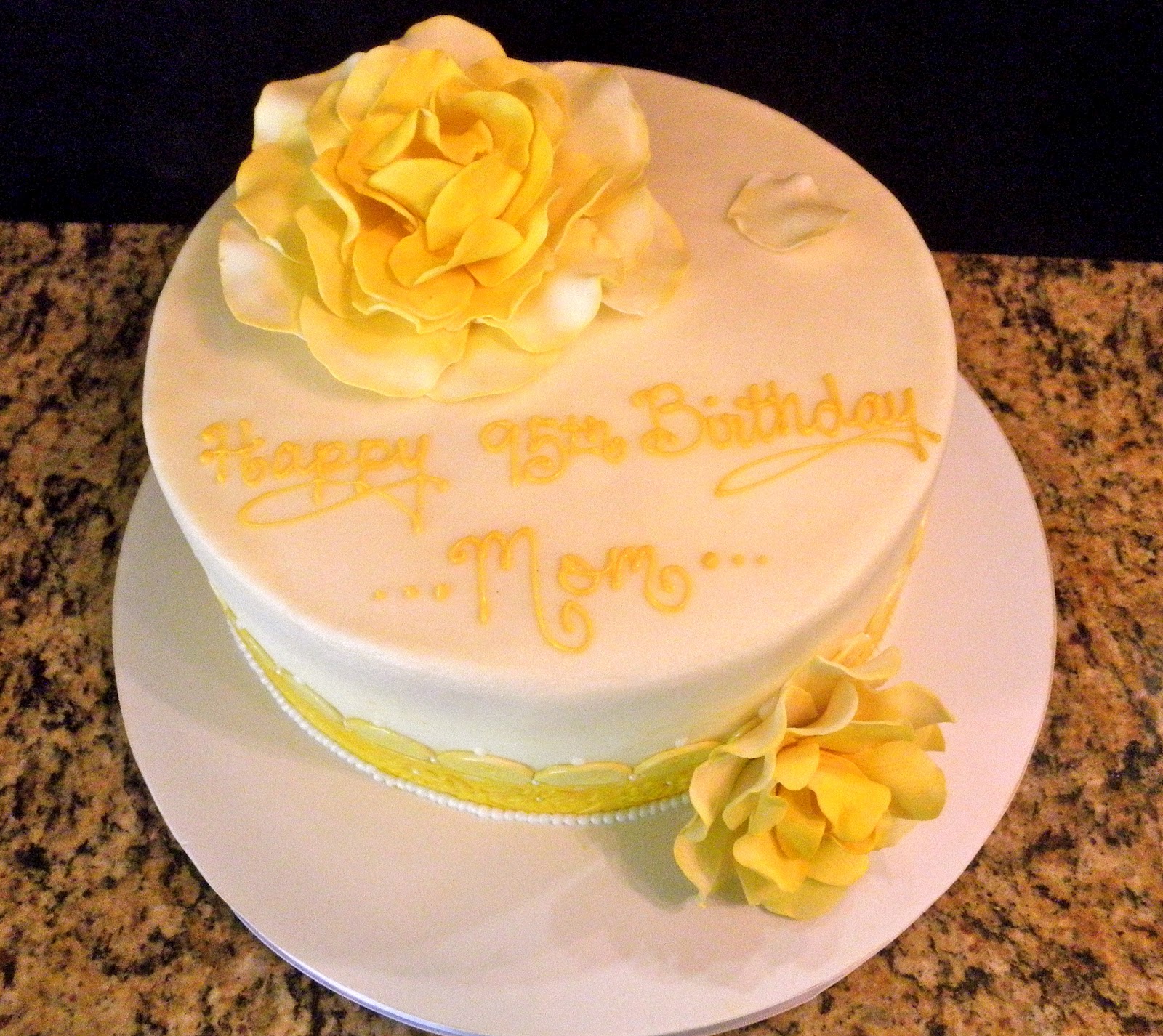 10 Yellow Roses Sheet Birthday Cakes Photo Yellow Rose Birthday