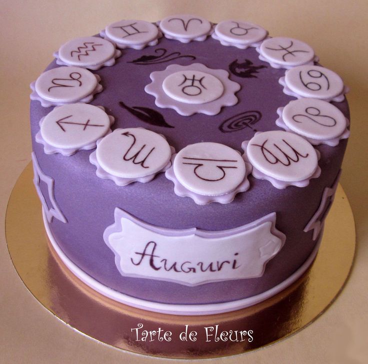 12 Astrology Birthday Cakes Photo , Cancer Zodiac Sign