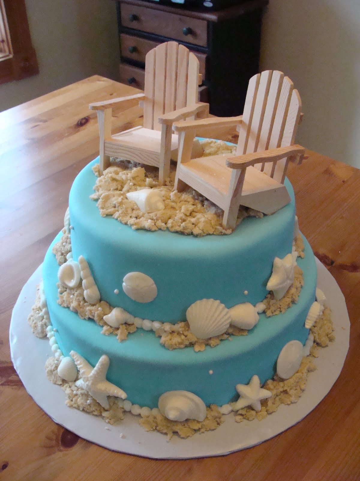 13 Beach Themed Cakes Photo Beach Themed Wedding Shower Cake