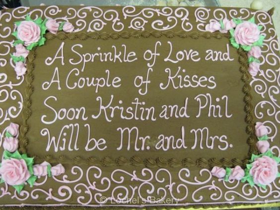 Bridal Shower Sheet Cakes Bridal Shower Sheet Cakes