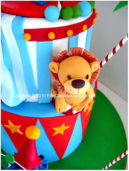 Circus Animals Birthday Cake