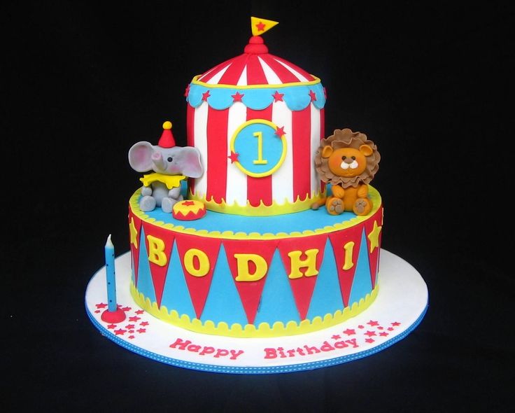 Circus Birthday Cake