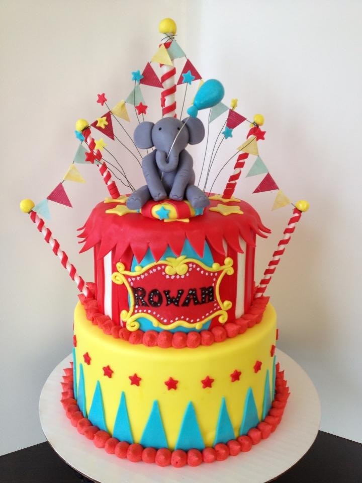 Circus Theme Birthday Cake