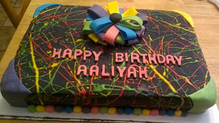 Glow in Dark Neon Cake Glow in Dark Neon Cake