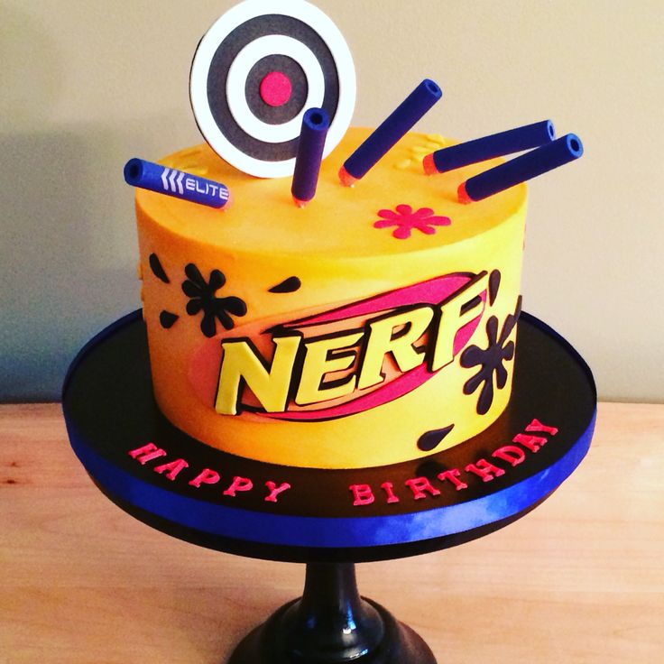 Nerf Gun Birthday Cake Nerf Gun Birthday Cake