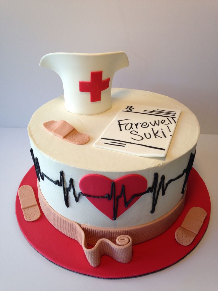 Nurse Retirement Cake Nurse Retirement Cake