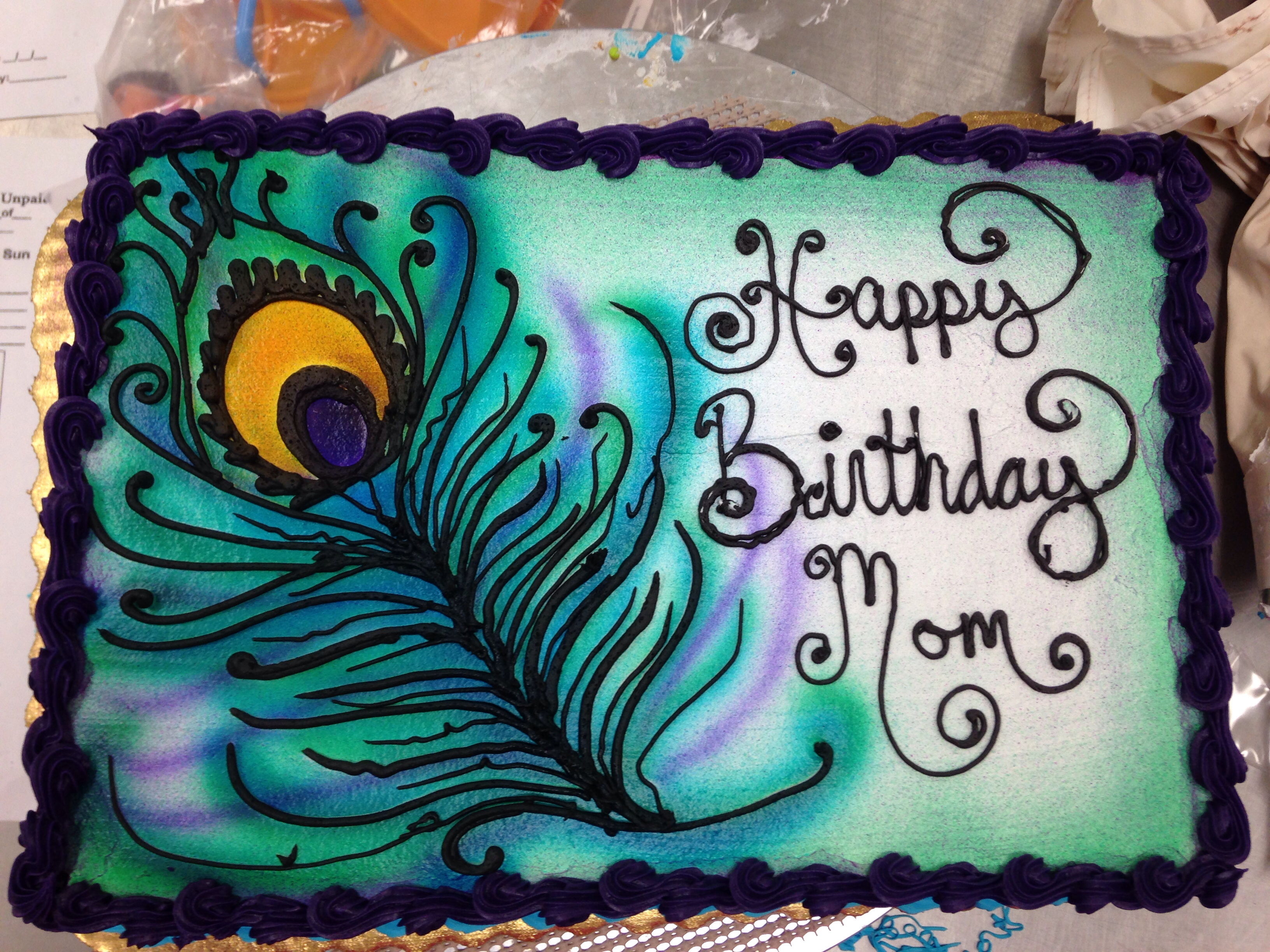 10 Photos of Peacock Sheet Cakes Ideas 10 Photos of Peacock Sheet Cakes Ideas