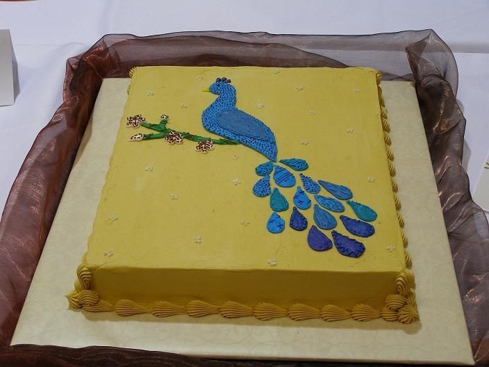 Peacock Sheet Cake Peacock Sheet Cake
