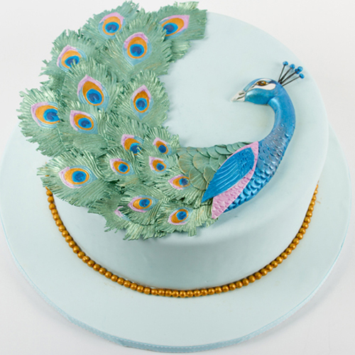 Peacock Sheet Cake Peacock Sheet Cake