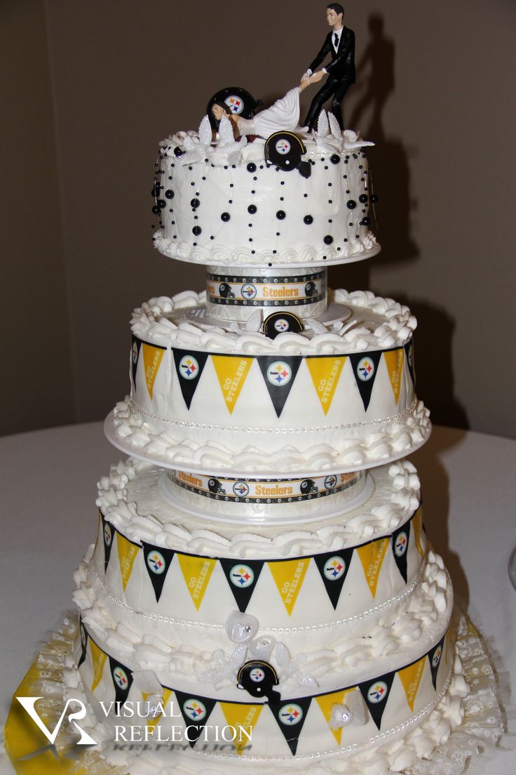 Pittsburgh Steelers Wedding Cake Pittsburgh Steelers Wedding Cake
