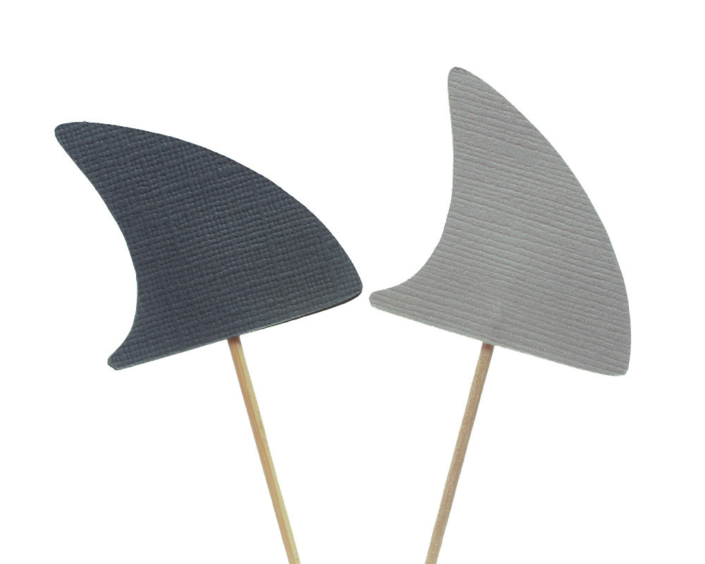 11 Shark Fin Template For Cupcakes Photo Cupcake Toppers Shark Fin Cupcake Toppers
