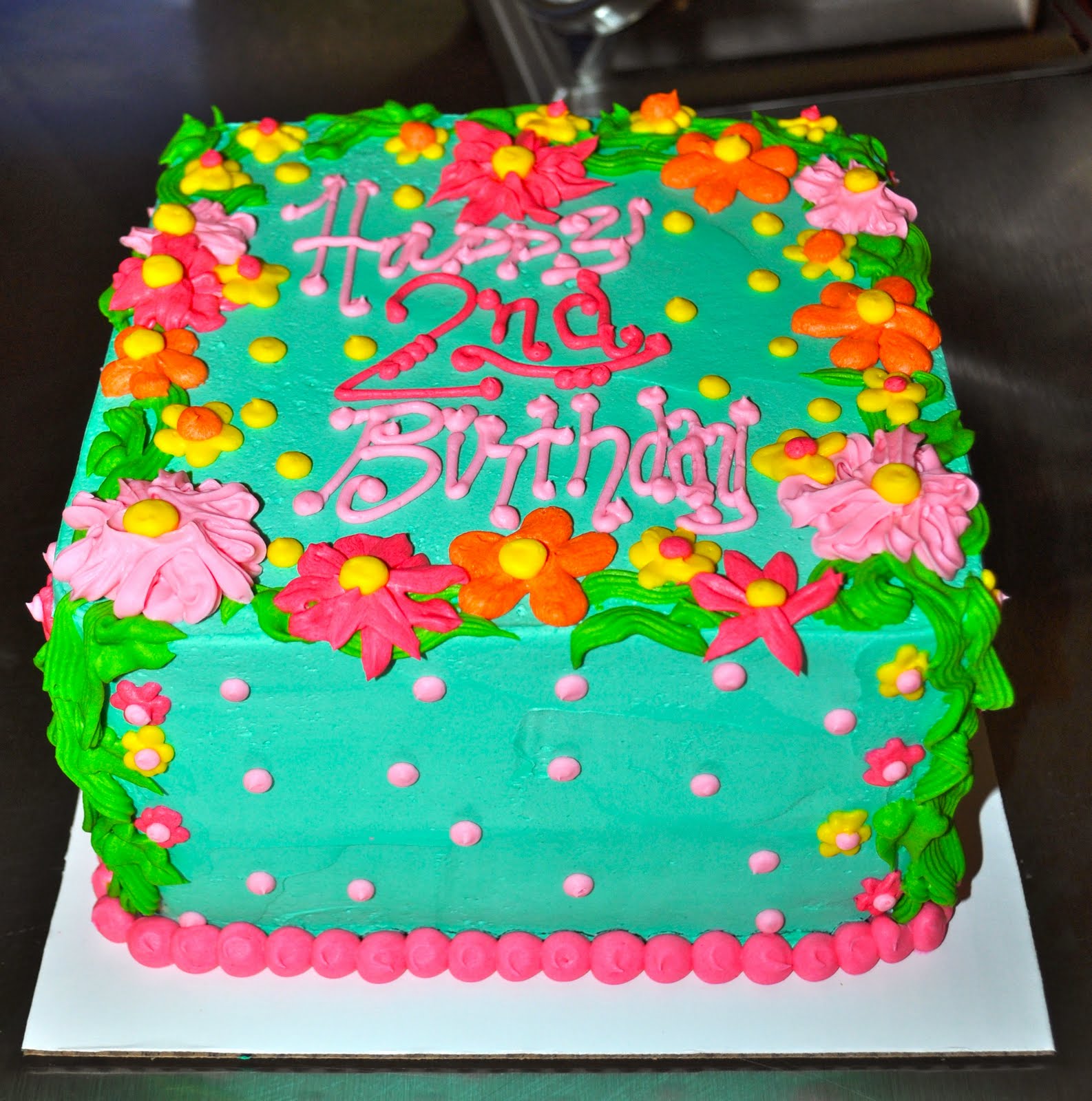 Sheet Cake with Buttercream Flowers Sheet Cake with Buttercream Flowers
