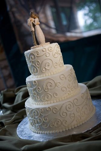 10 Simple White Round Wedding Cakes Photo Simple White Wedding