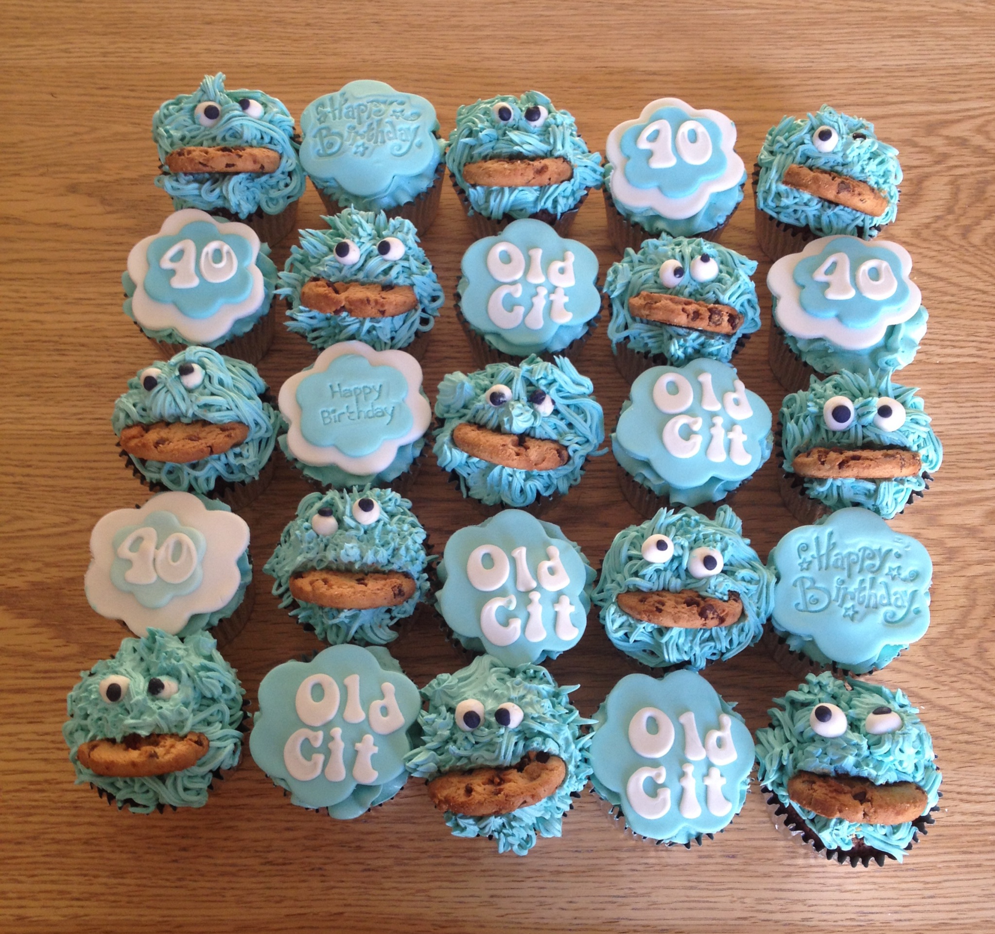 40th Birthday Cake Cupcakes 40th Birthday Cake Cupcakes