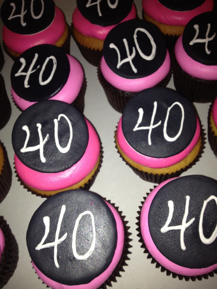 40th Birthday Cupcake Ideas 40th Birthday Cupcake Ideas