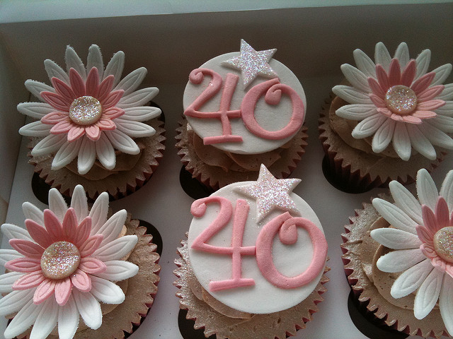 40th Birthday Cupcakes 40th Birthday Cupcakes